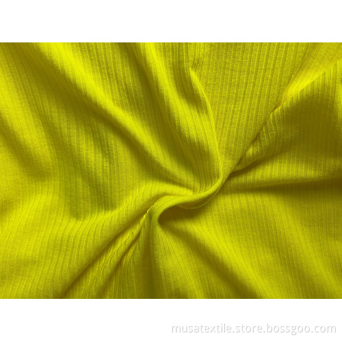 Cheap 96% Polyester 4% Spandex Rib Knit Fabric